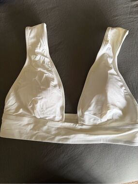 Express White Triangle Bikini Top